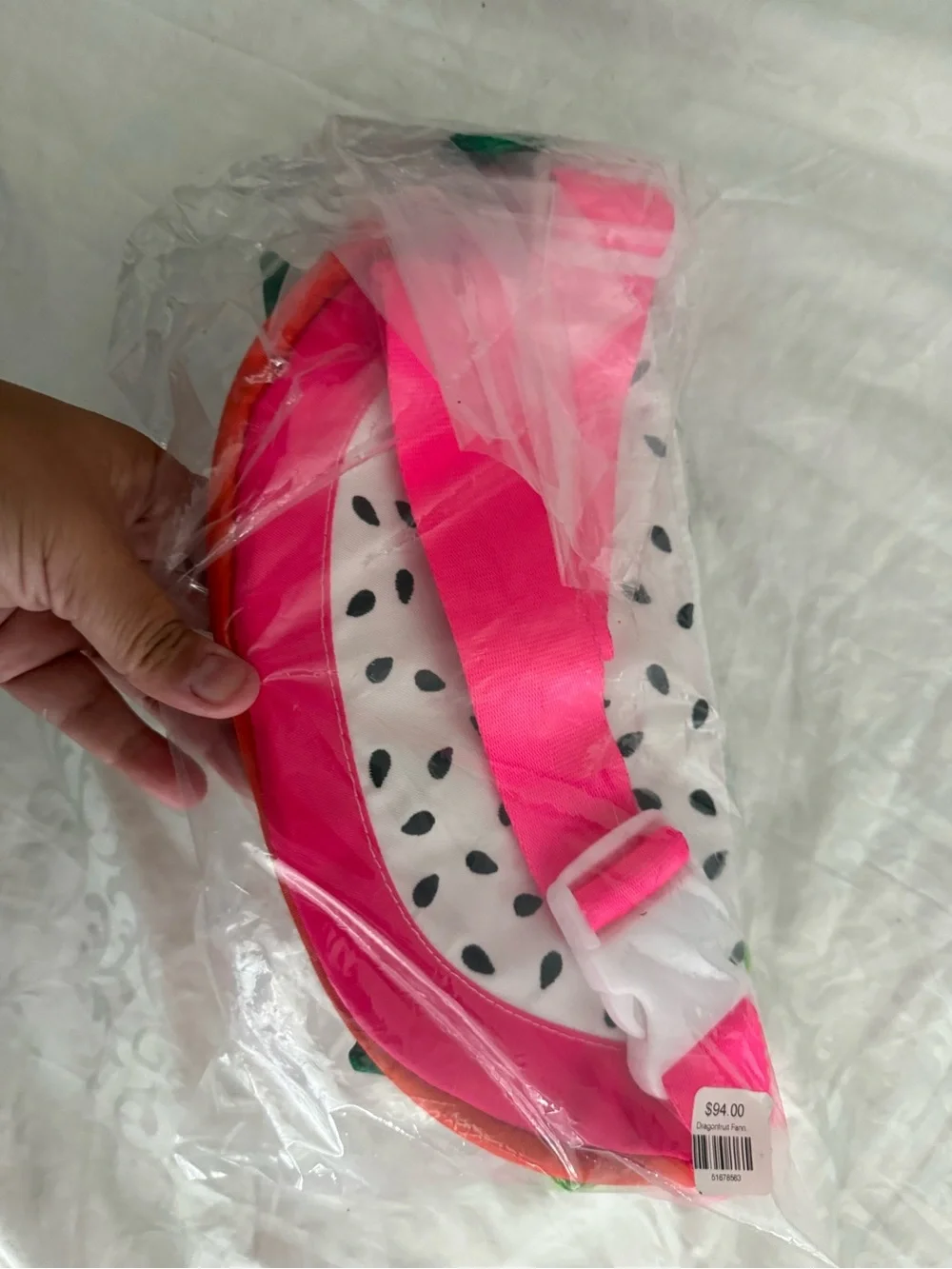 Mokuyobi brand Zip Pouch - dragonfruit fanny pack unopened